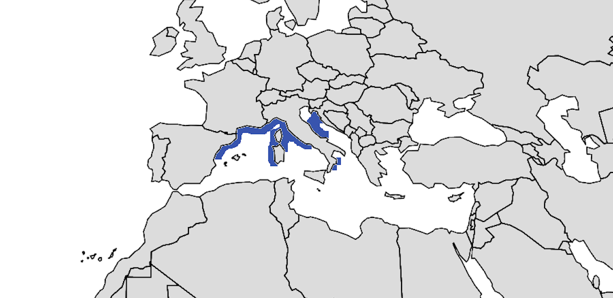 Mapa de distribución