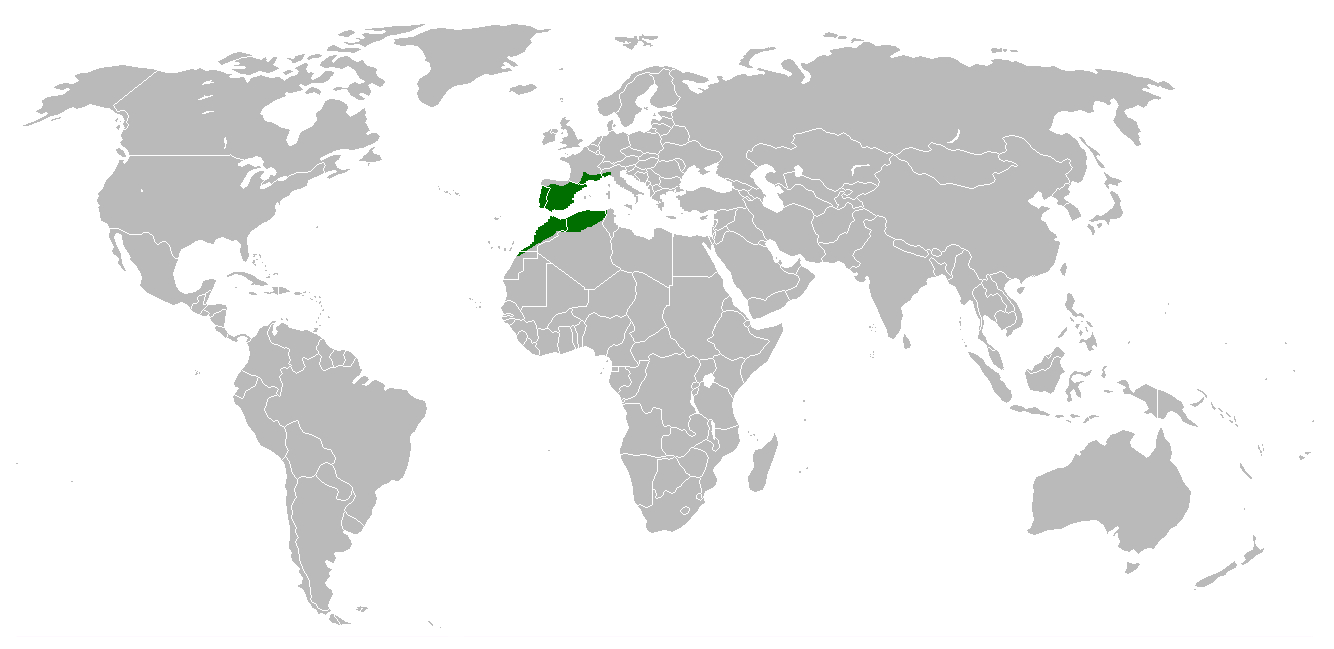 Mapa de distribución