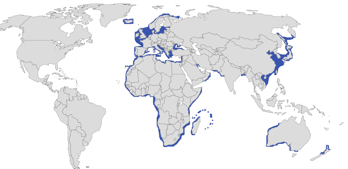 Mapa de distribución