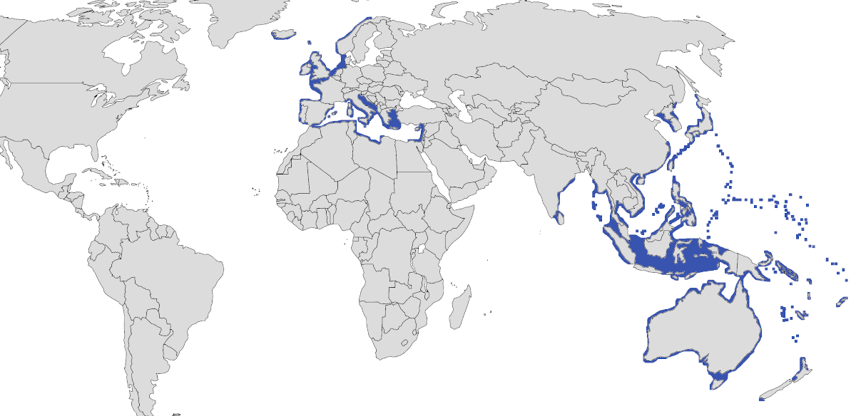 Mapa de distribución