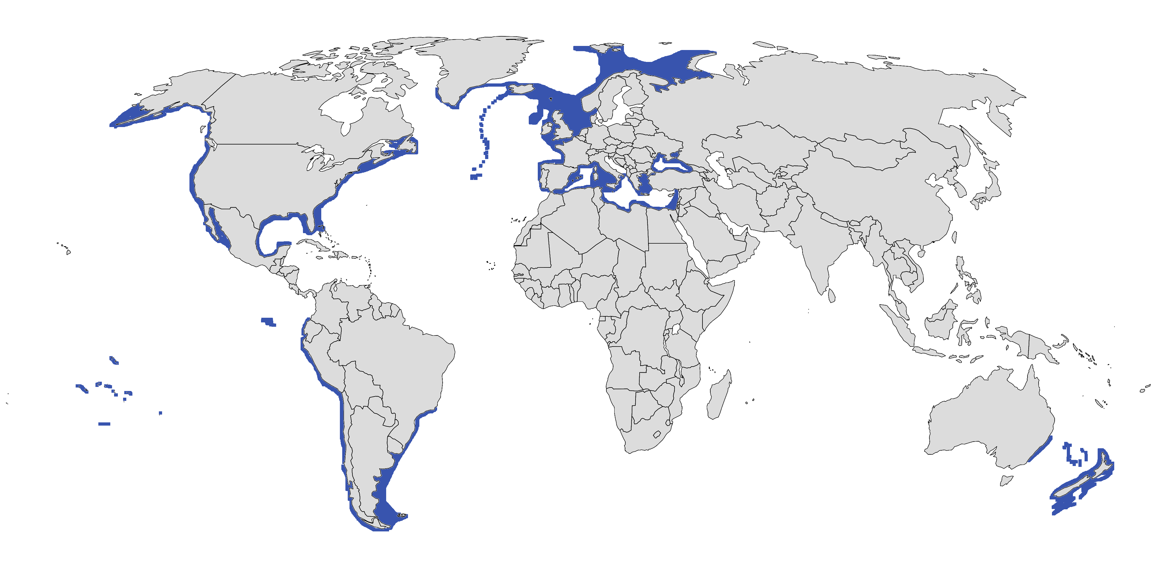 Mapa de distribución