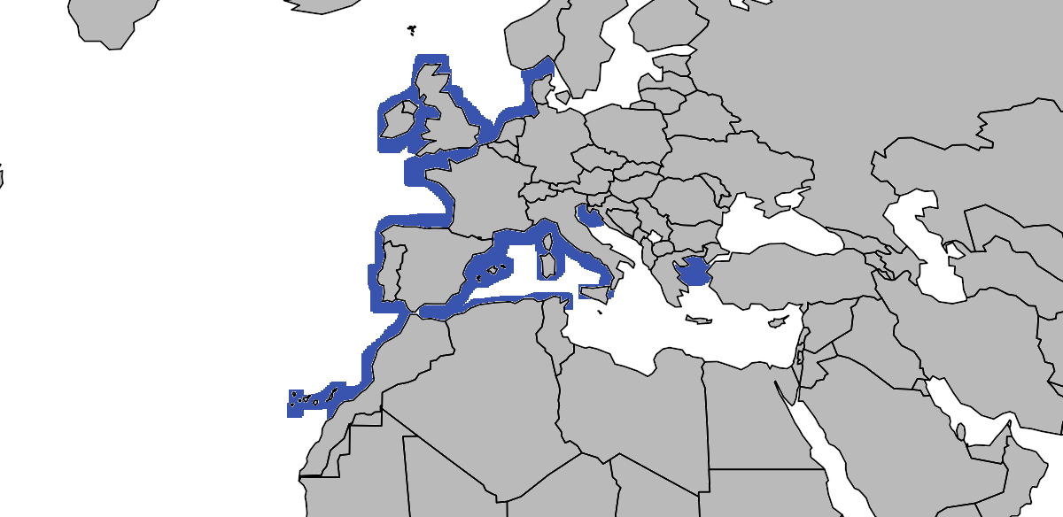 Mapa de distribución