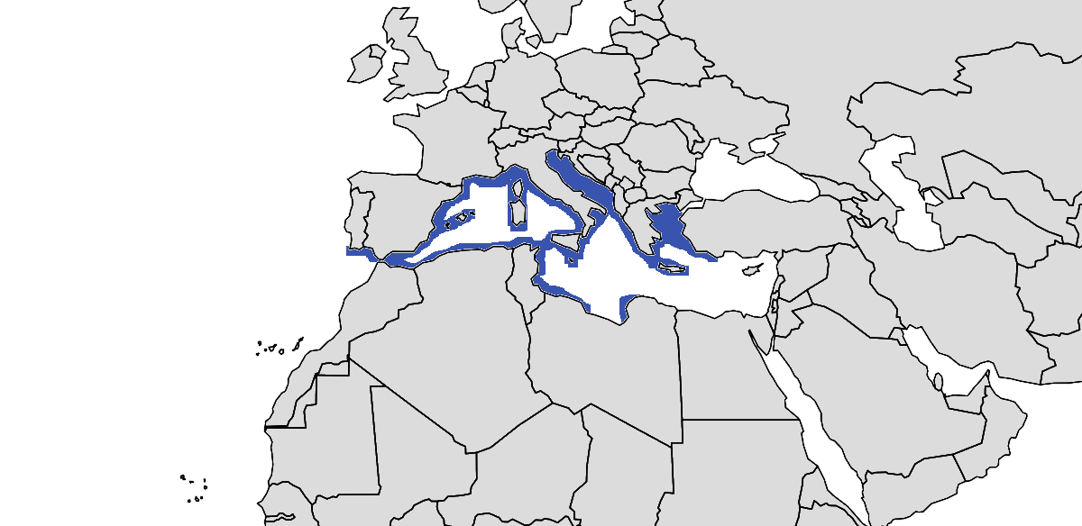 Mapa de distribución