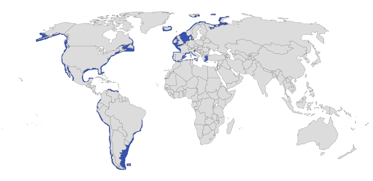 Mapa de distribución