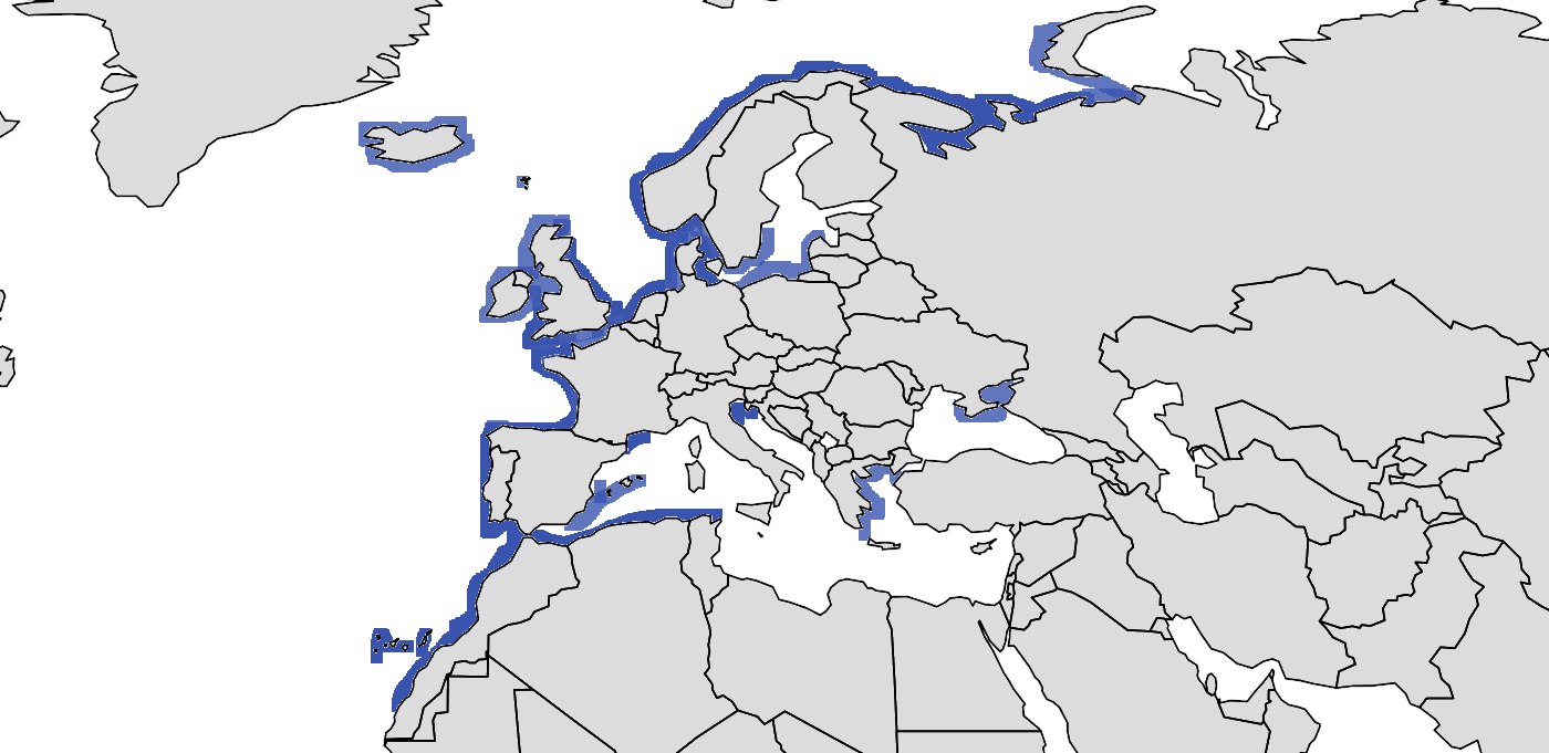 Mapa de distribución